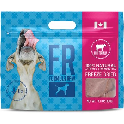 Formula Raw Formula Raw Beef Grain-Free Adult Freeze-Dried Raw Dog Food, 14-oz bag
