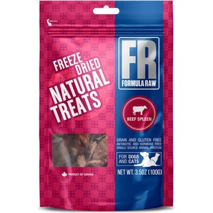 Formula Raw Beef Spleen Grain-Free Adult Freeze-Dried Dog & Cat Treats, 3.5-oz bag