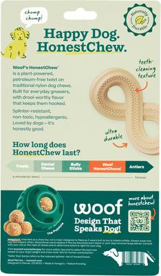 Show full view: Woof HonestChew Infinity Hard Density All-Natural Food Grade Dog Chew Toy, Ivory, Medium slide 2 of 10