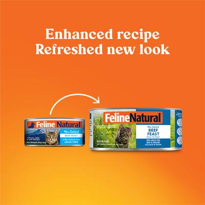 Show full view: Feline Natural Beef Feast Grain-Free Canned Cat Food, 3-oz, case of 24 slide 3 of 11