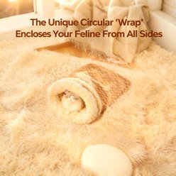 Gapzer Winter Warming Indoor Sleeping Bag Covered Cat Bed with Removable Cover, 21.3 x 17.7 x 4-in, Brown slide 2 of 9