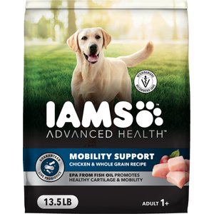 Iams Advanced Health Mobility Support Chicken & Whole Grain Recipe Adult Dry Dog Food, 13.5-lb bag