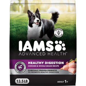 Iams Advanced Health Adult Healthy Digestion with Real Chicken Dry Dog Food, 13.5-lb bag