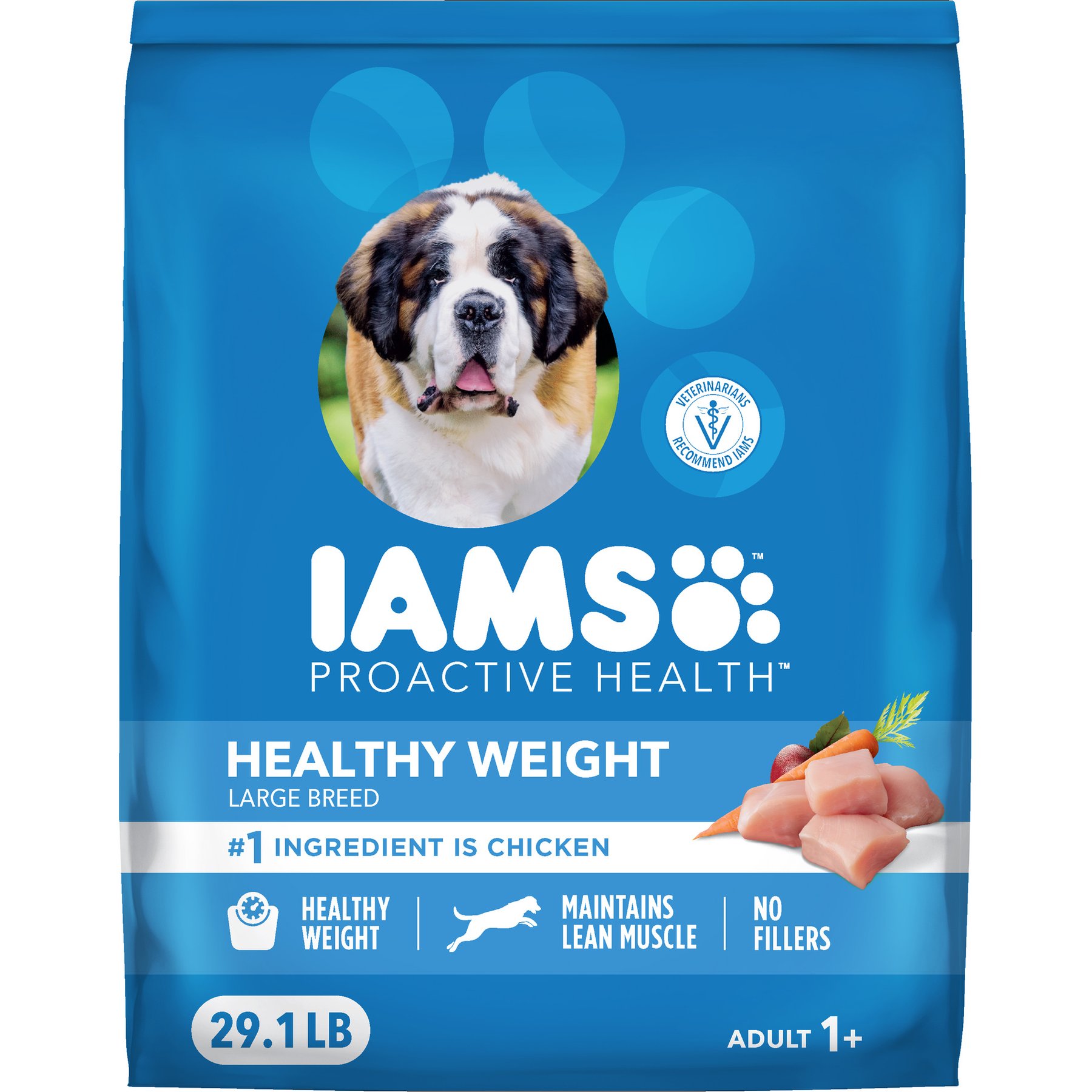 Iams ProActive Health Weight Control Large Breed Dog Food, 29.1-lb