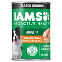 Iams ProActive Health Classic Ground with Chicken & Whole Grain Rice Canned Adult Wet Dog Food, 13-oz can, case of 12