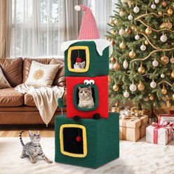 Yitahome 60-in Christmas Cat Tree & Condo
