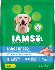 Iams Proactive Health Large Breed Adult with Real Chicken Dry Dog Food, 44-lb bag