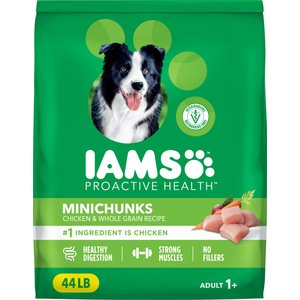 Iams Proactive Health Minichunks with Real Chicken & Whole Grains Dry Dog Food, 44-lb bag