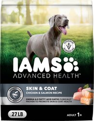 Iams Advanced Health Skin & Coat Chicken & Salmon Recipe Adult Dry Dog Food, 27-lb bag