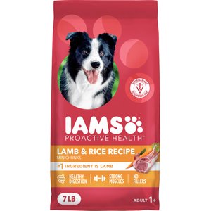 Iams Proactive Health Minichunks Adult Lamb & Rice Dry Dog Food, 7-lb bag