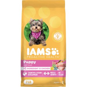 Iams Proactive Health Smart Small Breed Puppy with Real Chicken Dry Dog Food, 7-lb bag