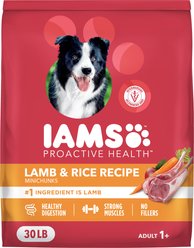 Iams Proactive Health Minichunks Adult Lamb & Rice Dry Dog Food, 30-lb bag