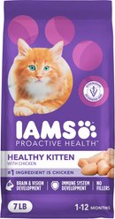 Iams Proactive Health Kitten Chicken Recipe Dry Cat Food, 7-lb bag