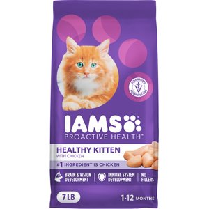 Iams Proactive Health Kitten Chicken Recipe Dry Cat Food, 7-lb bag