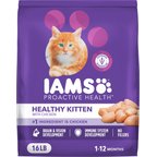 Iams Proactive Health Kitten Chicken Recipe Dry Cat Food, 16-lb bag