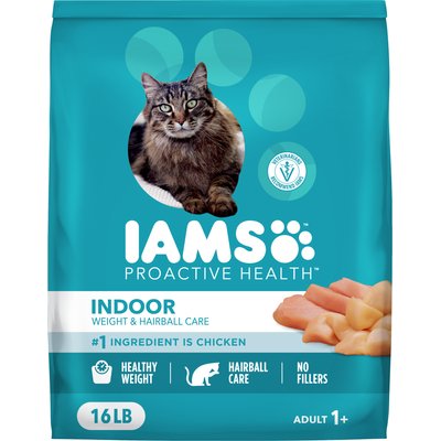 Iams Iams ProActive Health Indoor Weight & Hairball Care Cat Food, 16-lb