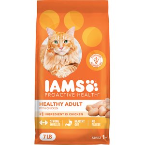 Iams Proactive Health Healthy Adult Chicken Recipe Dry Cat Food, 7-lb bag