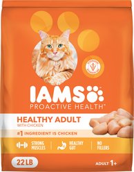Iams Proactive Health Healthy Adult Chicken Recipe Dry Cat Food, 22-lb bag