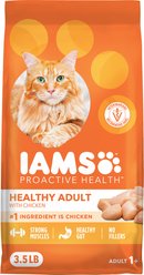 Iams Proactive Health Healthy Adult Chicken Recipe Dry Cat Food, 3.5-lb bag
