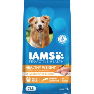 Iams Proactive Health Adult Healthy Weight Control with Real Chicken Dry Dog Food, 7-lb bag