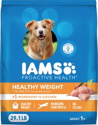 Iams Proactive Health Adult Healthy Weight Control with Real Chicken Dry Dog Food, 29.1-lb bag