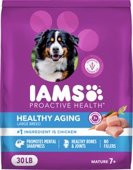 Iams Proactive Health Healthy Aging Large Breed Adult Senior with Real Chicken Dry Dog Food, 30-lb bag