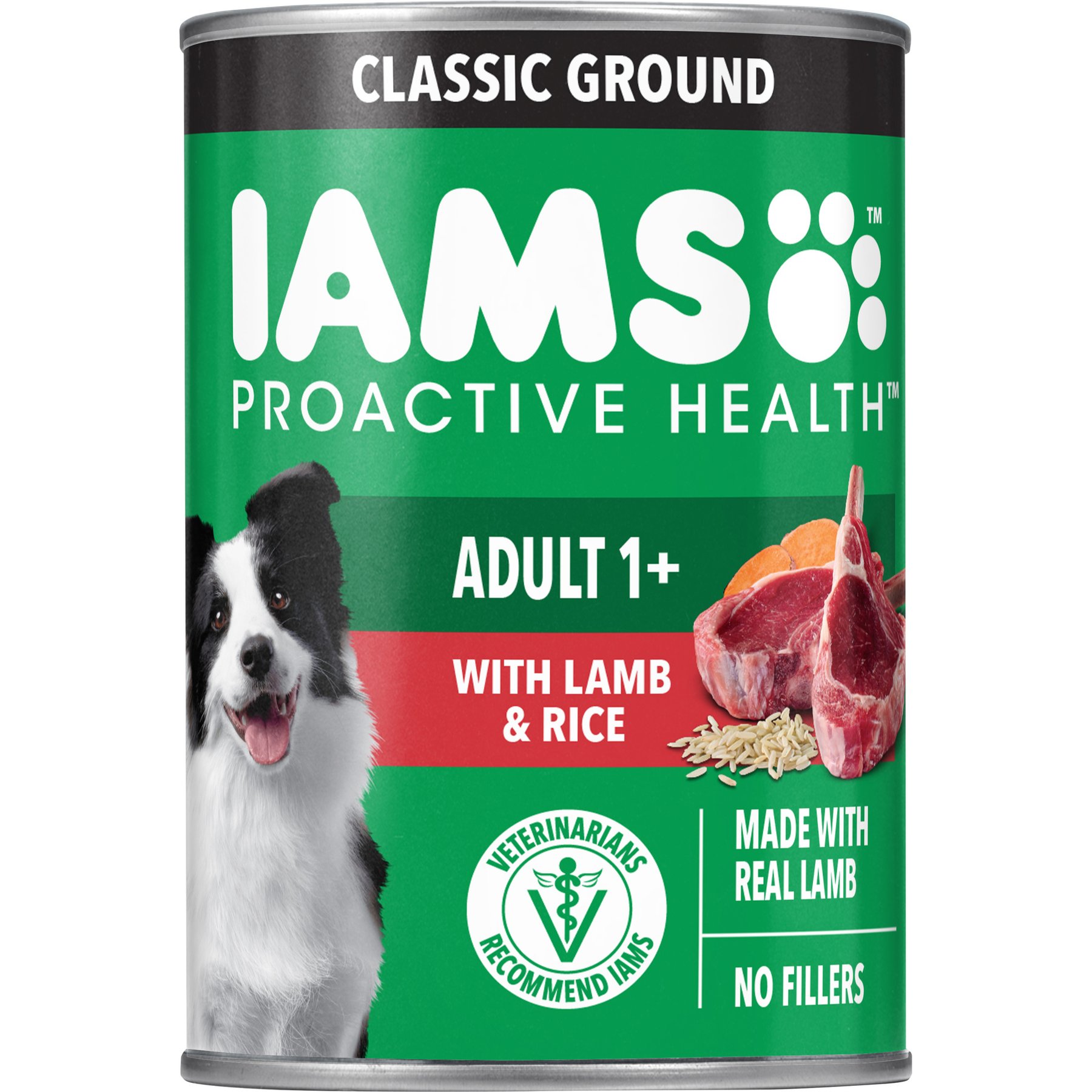 Iams Classic Pate with Lamb & Rice Canned Dog Food, 13.2oz, case of 12