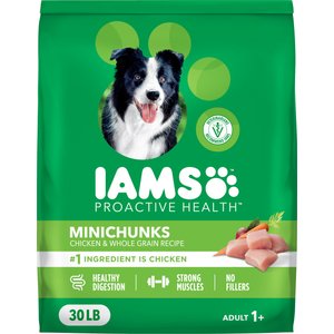 Iams Proactive Health Minichunks with Real Chicken & Whole Grains Dry Dog Food, 30-lb bag