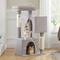Show in main carousel: PAWZ Road Indoor 44-in Polyester Cat Tree Tower & 2 Cozy Condos, Large, Gray slide 4 of 9