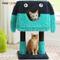 Show in main carousel: PAWZ Road 28-in Polyester 2 in 1 Cartoon-Themed Cat Tree Tower & Condo, Blue, Small slide 3 of 9