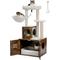 Show in main carousel: PAWZ Road 50-in Polyester Cat Tree with Litter Box Enclosure & 2 Condos, Brown slide 1 of 9