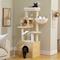 Show in main carousel: PAWZ Road 57.5-in Polyester Wood Cat Tree Tower with Litter Box Enclosure & 2 Condos, Medium, Beige slide 7 of 9