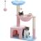Show in main carousel: PAWZ Road 35-in Polyester Flower Cat Tree with Large Metal Hammock & Condo, Small, Pink slide 1 of 11