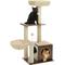 Show in main carousel: PAWZ Road Indoor 43-in Polyester Modern Cat Tree Tower & Condo, Brown slide 3 of 9