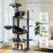 Show in main carousel: PAWZ Road 69-in Tall Polyester Cat Tree Tower & Condo with Large Hammock, Dark Gray slide 3 of 10
