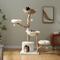 Show in main carousel: PAWZ Road Indoor 59-in Polyester Wood Cat Tree & Condo with Large Basket, White slide 1 of 10