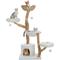 Show in main carousel: PAWZ Road Indoor 59-in Polyester Wood Cat Tree & Condo with Large Basket, White slide 2 of 10