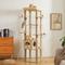 Show in main carousel: PAWZ Road 71-in Tall Polyester Wood Cat Tree & Condo with 2 Acrylic Bowls, Beige slide 7 of 10