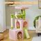 Show in main carousel: PAWZ Road Multi-Level 41-in Polyester Cat Tree Tower with Double Condos, Large, Pink slide 6 of 9