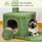 Show in main carousel: PAWZ Road 40-in Polyester Cactus Cat Tree Tower & Condo with Large Metal Carpet Hammock, Green slide 7 of 9
