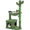 Show in main carousel: PAWZ Road 40-in Polyester Cactus Cat Tree Tower & Condo with Large Metal Carpet Hammock, Green slide 1 of 9