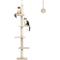 Show in main carousel: PAWZ Road 95 to 107-in Adjustable Polyester Floor-to-Ceiling Cat Tree Tower, Beige slide 1 of 9