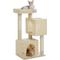 Show in main carousel: PAWZ Road Indoor 44-in Polyester Cat Tree Tower & 2 Cozy Condos, Large, Beige slide 7 of 9