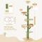 Show in main carousel: PAWZ Road 87 to 100-in Adjustable Polyester Floor-to-Ceiling Cactus Cat Tree with 4.1-in Robust Scratcher, Green slide 2 of 9