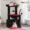 Show in main carousel: PAWZ Road Indoor 33-in Polyester Cat Tree Gothic Tower with Large Condo, Black slide 9 of 11