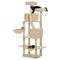 Show in main carousel: PAWZ Road 70.8-in Polyester Tall Cat Tree & 2 Condos, Hammock, Large, Beige slide 2 of 9