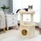 Show in main carousel: PAWZ Road 26.8-in Polyester Cat Tree Tower & Condo, Large Perch, Beige, Small slide 9 of 11