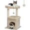 Show in main carousel: PAWZ Road 26.8-in Polyester Cat Tree Tower & Condo, Large Perch, Beige, Small slide 1 of 11
