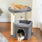 Show in main carousel: PAWZ Road 26.8-in Polyester Cat Tree Tower & Condo, Large Perch, Gray, Medium slide 1 of 9