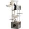 Show in main carousel: PAWZ Road 75-in Tall Polyester Cat Tree & 2 Condos with Food Station & Large Hammock, Gray slide 8 of 10